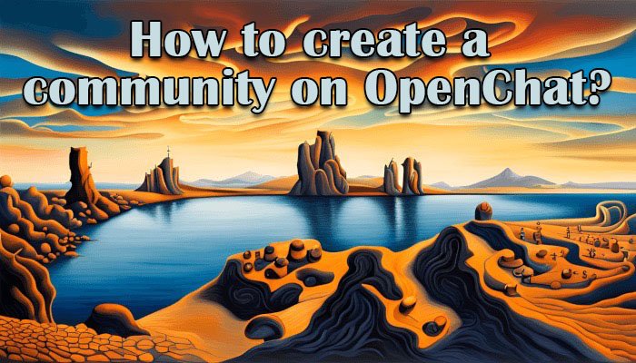 How to create a community on OpenChat